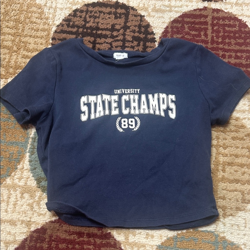 Gildan Navy Blue University State Champs